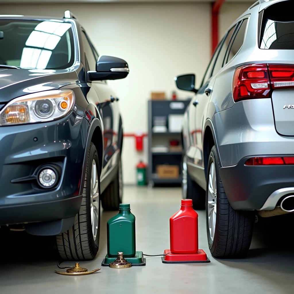 CVT fluid service at 30,000-mile intervals versus conventional automatic at 60,000 miles, showing maintenance frequency differences for family SUV owners.